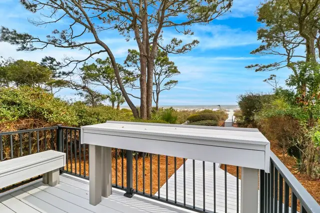 Balcony of this home in Sea Pines