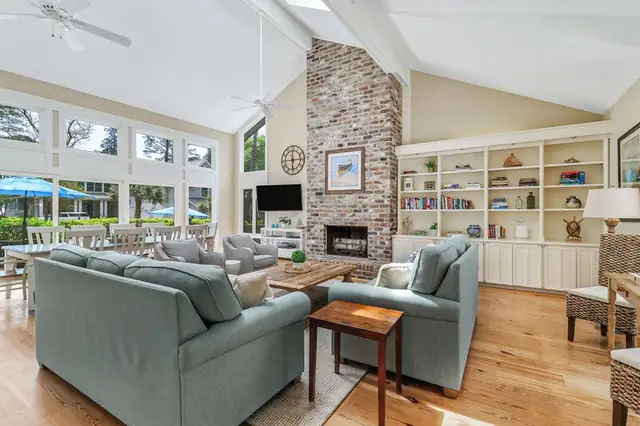 Living room of this home in Sea Pines