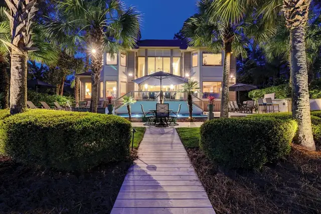 Pool of this home in Sea Pines