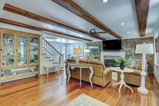 Living room of this home in Sea Pines