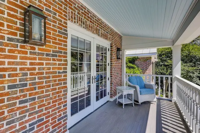 Balcony of this home in Sea Pines