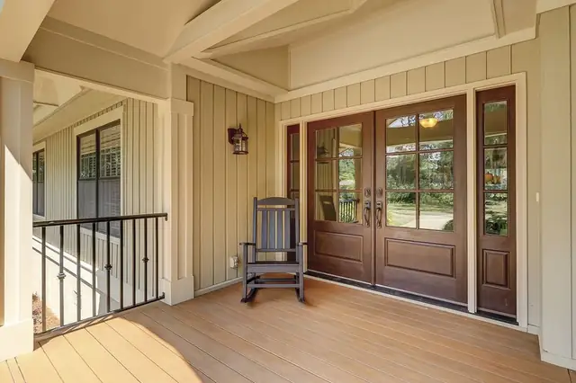 Balcony of this home in Sea Pines