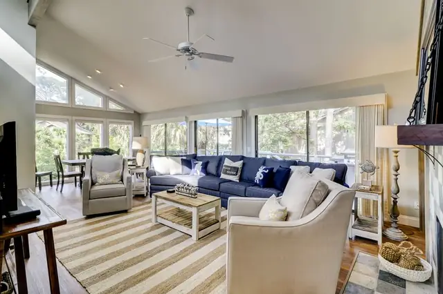 Living room of this home in Sea Pines