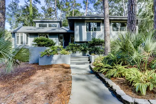 Outside of this home in Sea Pines