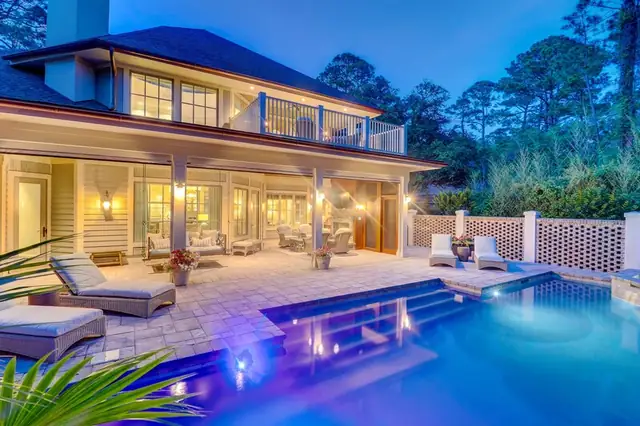 Pool of this home in Sea Pines