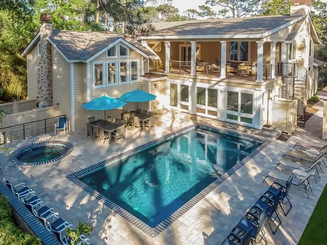 Pool of this home in Sea Pines
