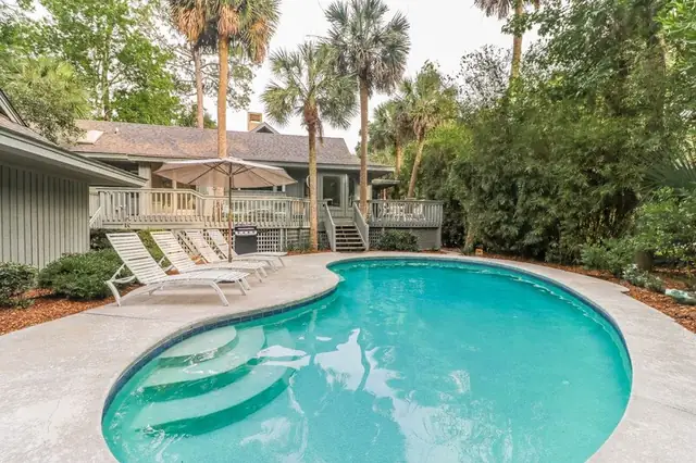 Pool of this home in Sea Pines
