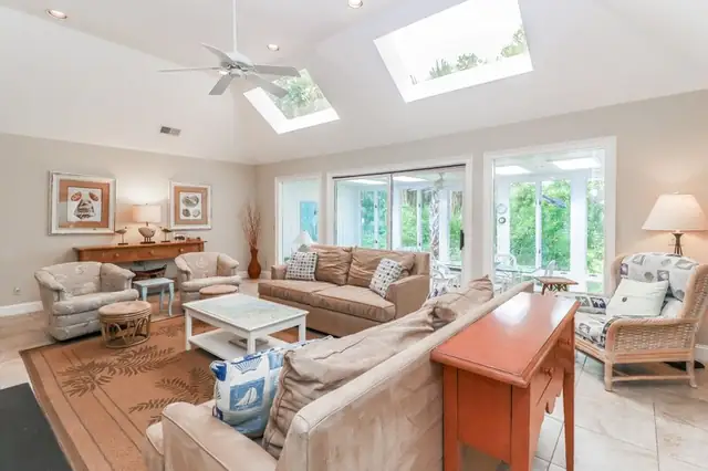 Living room of this home in Sea Pines
