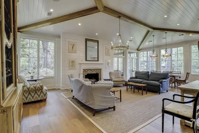 Living room of this home in Sea Pines
