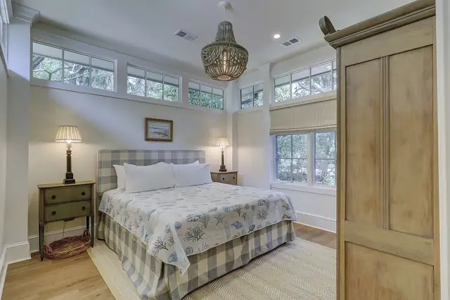 Bedroom of this home in Sea Pines