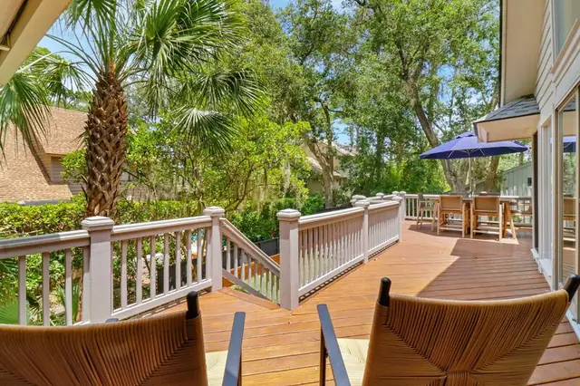 Balcony of this home in Sea Pines