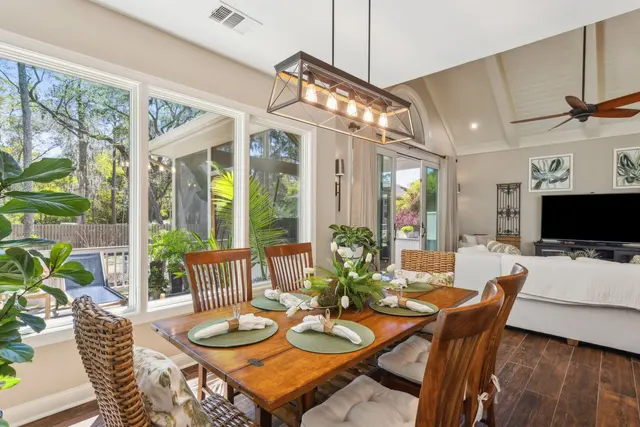 Dining area of this home in Sea Pines