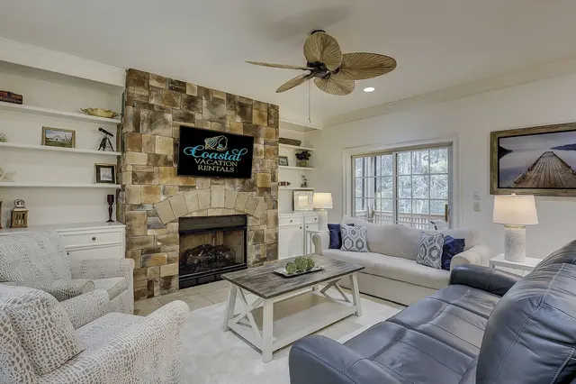 Living room of this home in Sea Pines