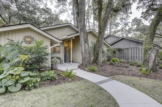 Outside of this home in Sea Pines