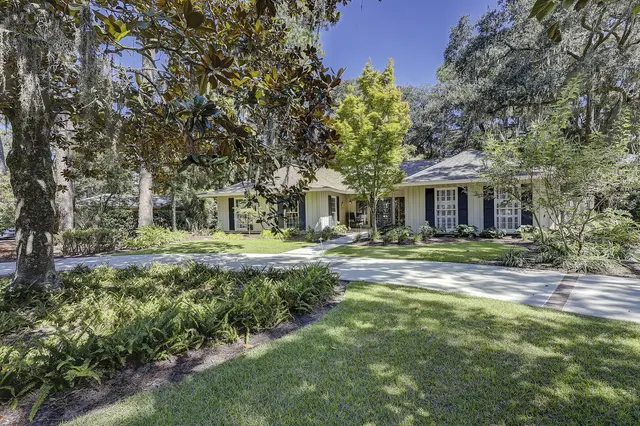 Outside of this home in Sea Pines