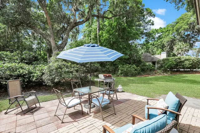 Outdoor space of this home in Sea Pines