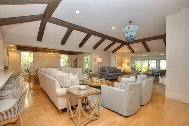 Living room of this home in Sea Pines