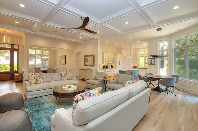 Living room of this home in Sea Pines