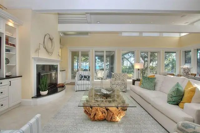 Living room of this home in Sea Pines