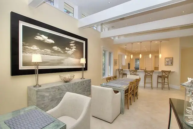 Dining area of this home in Sea Pines