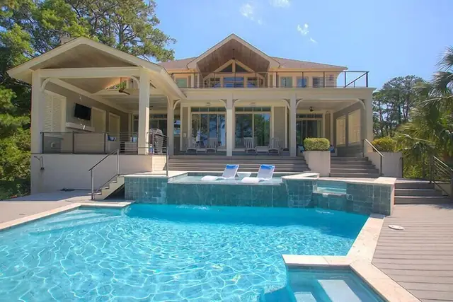 Pool of this home in Sea Pines