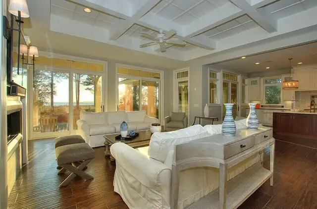Living room of this home in Sea Pines