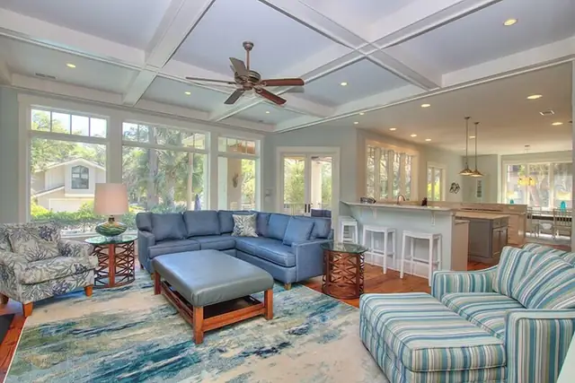 Living room of this home in Sea Pines