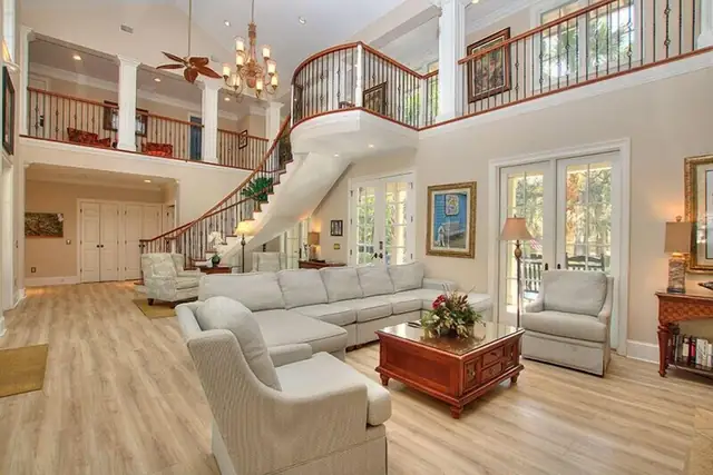 Living room of this home in Sea Pines