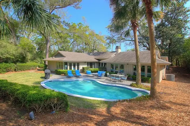 Pool of this home in Sea Pines