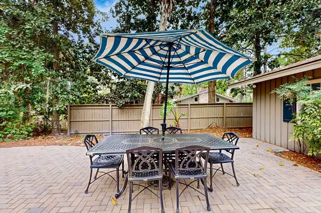 Balcony of this home in Sea Pines