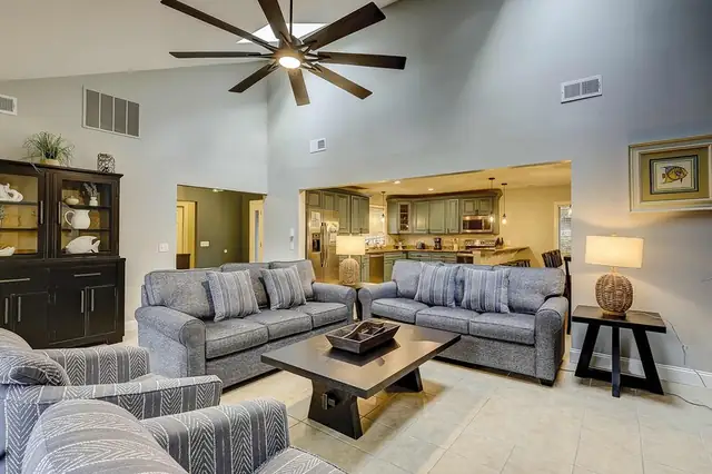 Living room of this home in Sea Pines