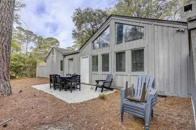 Outside of this home in Sea Pines