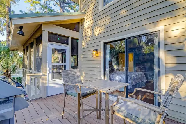 Balcony of this home in Sea Pines