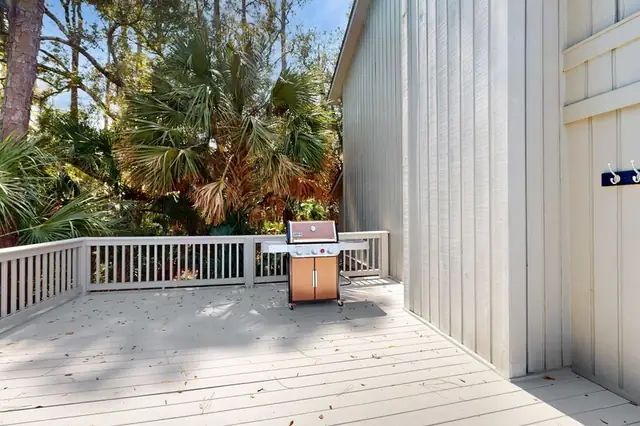 Balcony of this home in Sea Pines