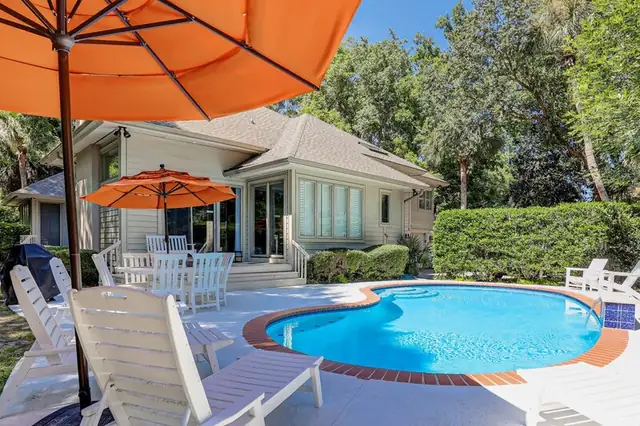 Pool of this home in Sea Pines