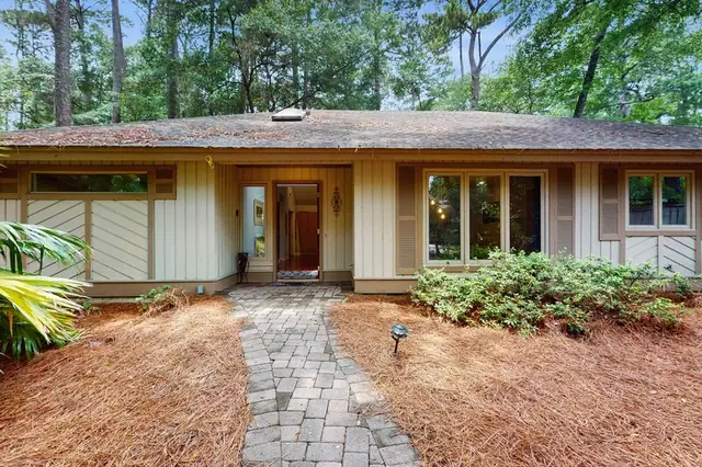 Outside of this home in Sea Pines