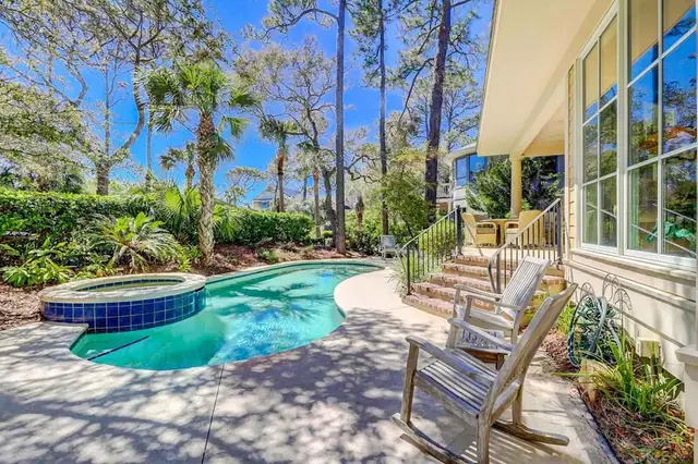 Pool of this home in Sea Pines