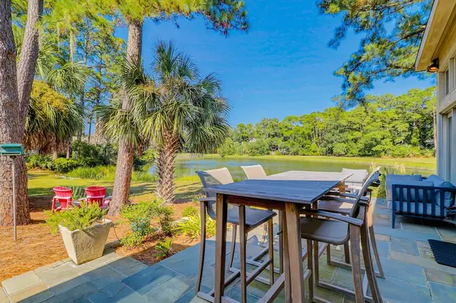 Balcony of this home in Sea Pines