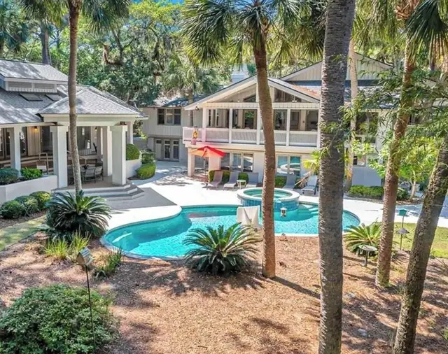 Pool of this home in Sea Pines