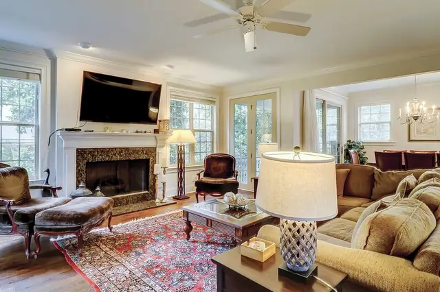 Living room of this home in Sea Pines