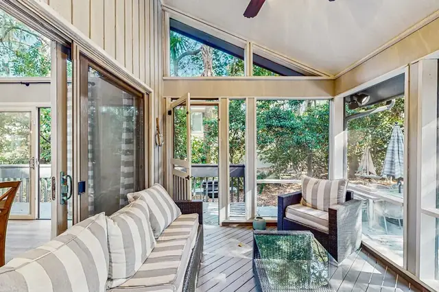 Living room of this home in Sea Pines