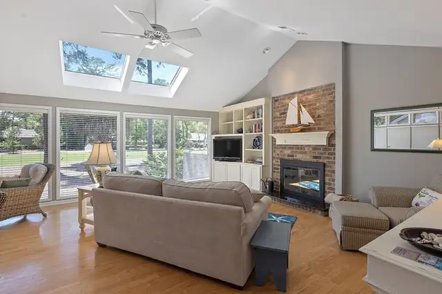 Living room of this home in Sea Pines