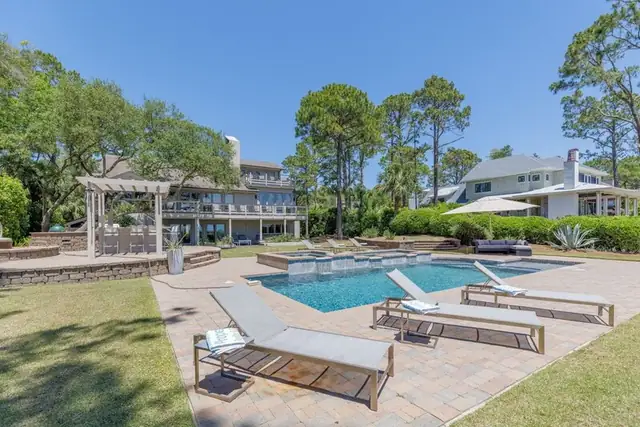 Pool of this home in Sea Pines