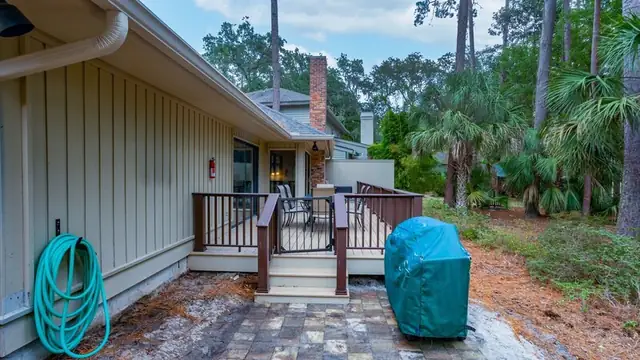 Balcony of this home in Sea Pines