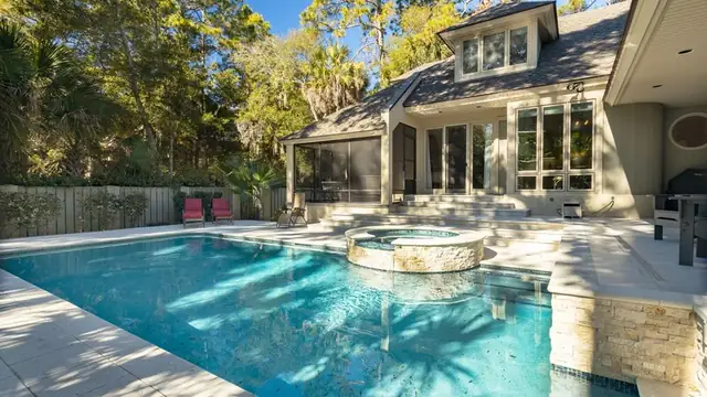 Pool of this home in Sea Pines