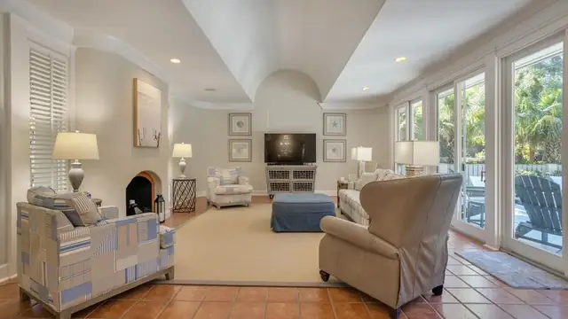 Living room of this home in Sea Pines