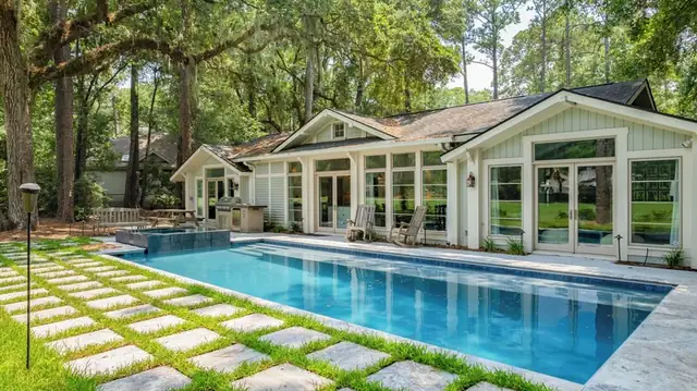 Pool of this home in Sea Pines