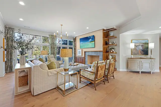 Living room of this home in Sea Pines