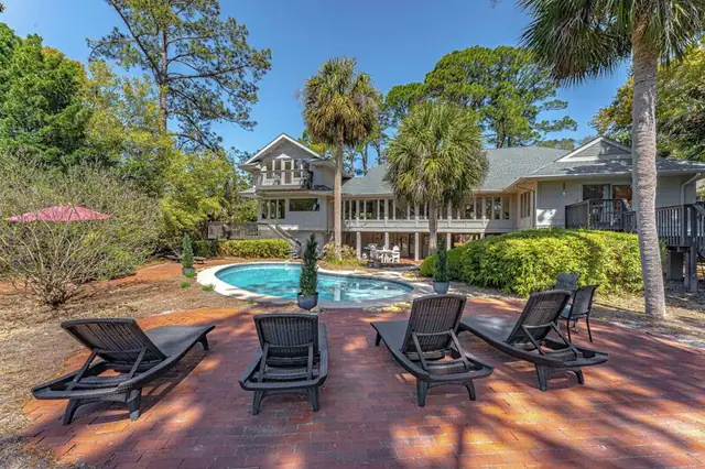 Pool of this home in Sea Pines