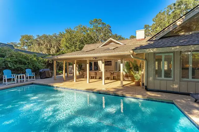 Pool of this home in Sea Pines